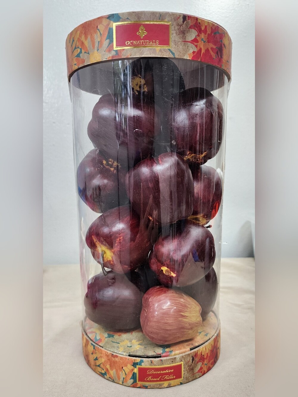 GC Naturals Decorative Bowl Filler 17 Unscented Artificial Red Apples Home Decor - Picture 2 of 5